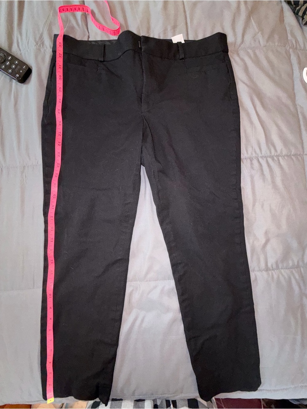 Banana Republic Sloan Black Dress Pants Size 12 Straight Leg Workwear - Picture 3 of 7